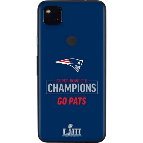 NFL Super Bowl LIII Champions Go Pats Google Pixel 4a Skin